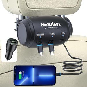 Headrest 3 in 1 Charging Box Uber Customer Dock for Backseat with Fast 36W